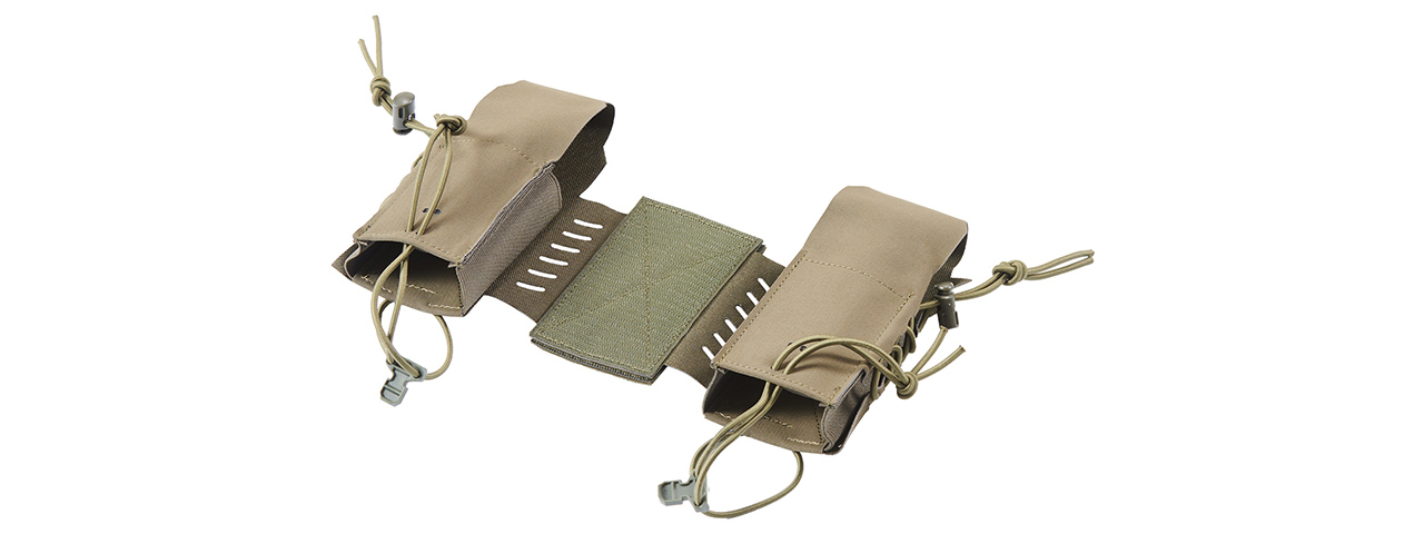 Chest Rig Tactical Assaulter Radio Pouches - (Ranger Green)