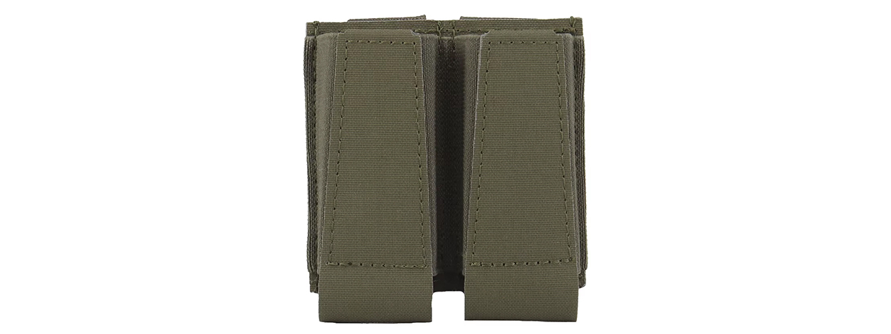 Code 11 Pistol Open Type Double Mag Pouch - (Ranger Green)