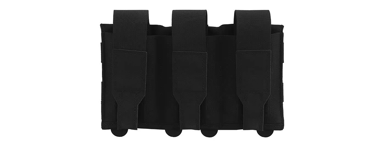 Code 11 Lightweight Tactical Flap Closure M4 Triple Magazine Pouch - (Black)