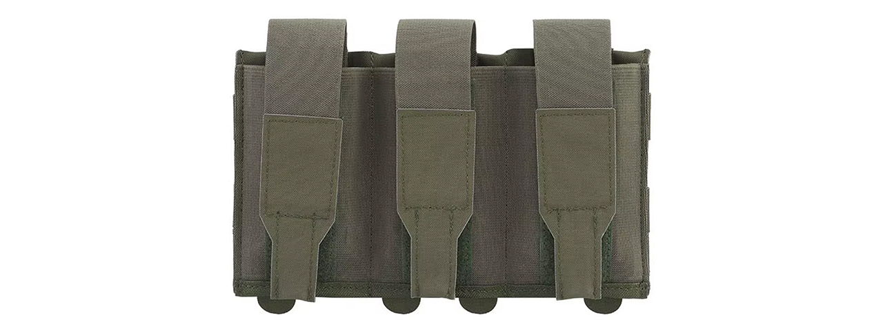 Code 11 Lightweight Tactical Flap Closure M4 Triple Magazine Pouch - (Ranger Green)
