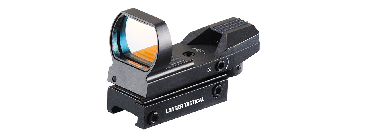 Lancer Tactical Dual Red Green 4 Reticle Reflex Scope - (Black)