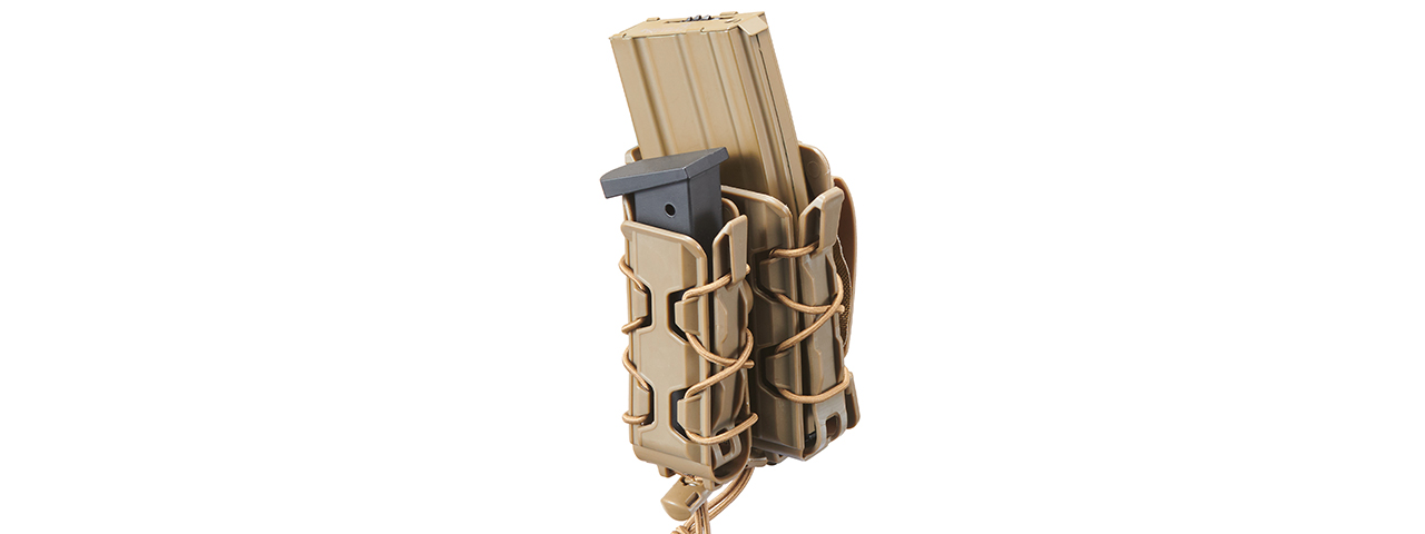 Lancer Tactical All Terrain Combo Magazine Holder - (Tan)