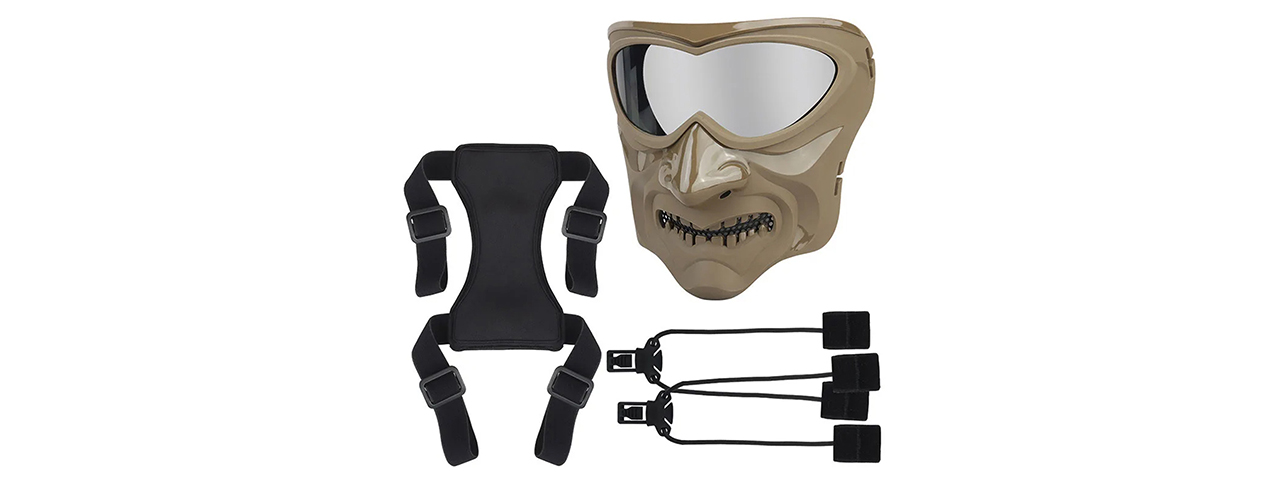 Lancer Tactical Night Knight Full Face Mask (Tan)