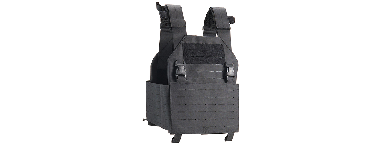 Lancer Tactical Laser Cut Plate Carrier - (Black)