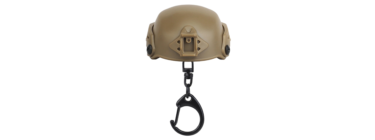 Lancer Tactical MK Tactical Helmet Bottle Opener Key Chain (Tan)