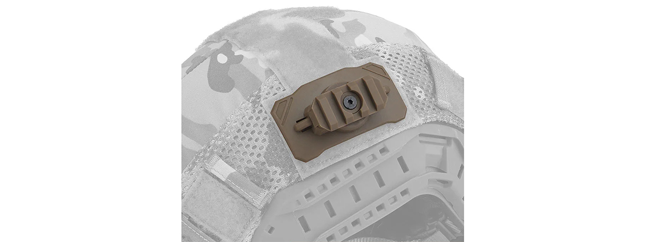 Lancer Tactical Universal Helmet Tactical Light Adapter (Tan)