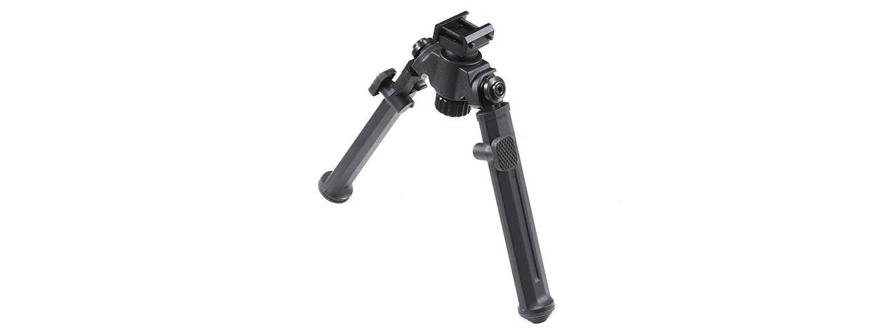 Lancer Tactical Full Metal Tactical Bipod for Picatinny Accessory Rails (Color: Black)