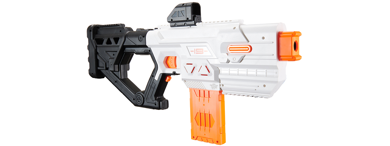 Cyber Walker Alpha Auto Electric Dart Blaster (White/Orange)