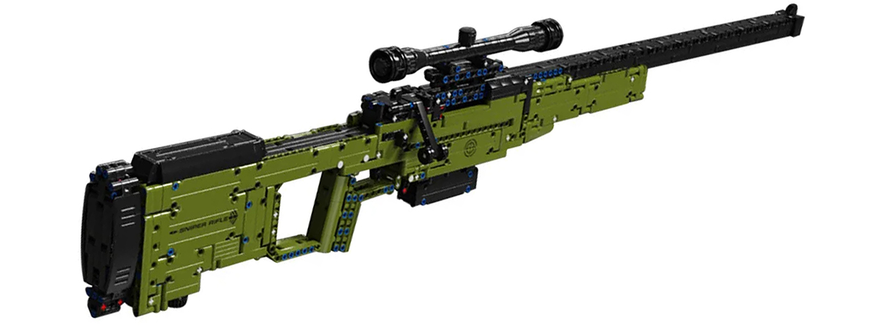 Cyber Walker AWM Sniper Rifle Electric Building Block Kit (Green)
