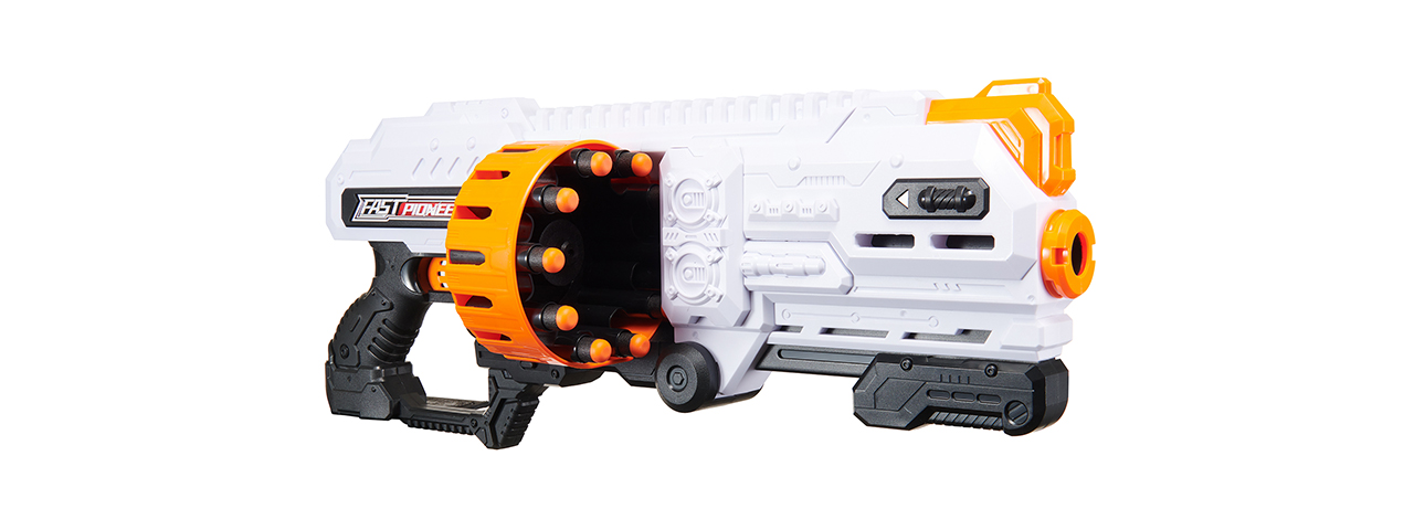 Cyber Walker Fast SMG Electric Dart Blaster (White/Orange)