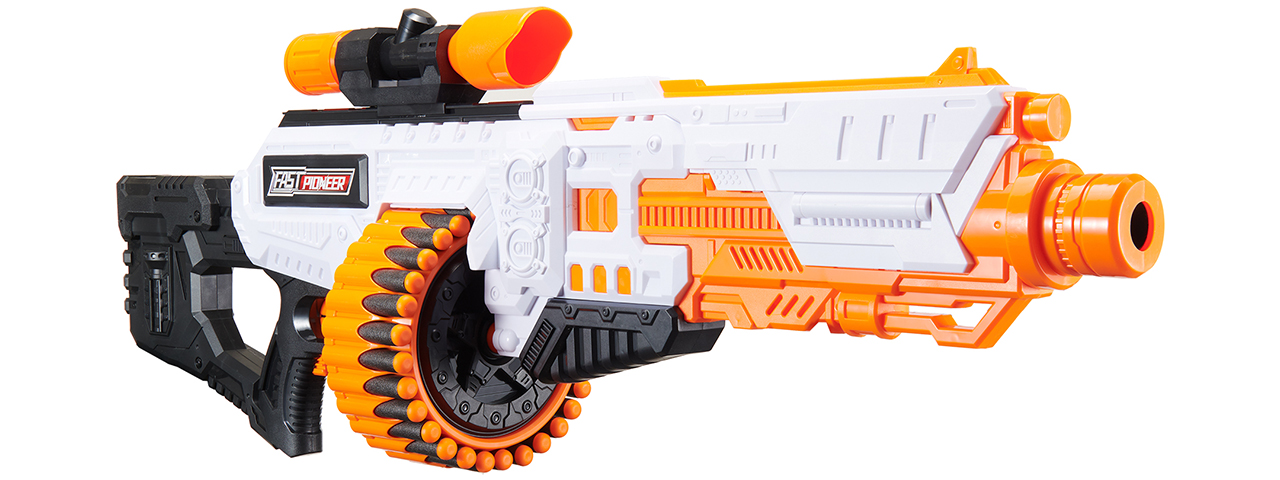Cyber Walker Fast BR Electric Dart Blaster (White/Orange)