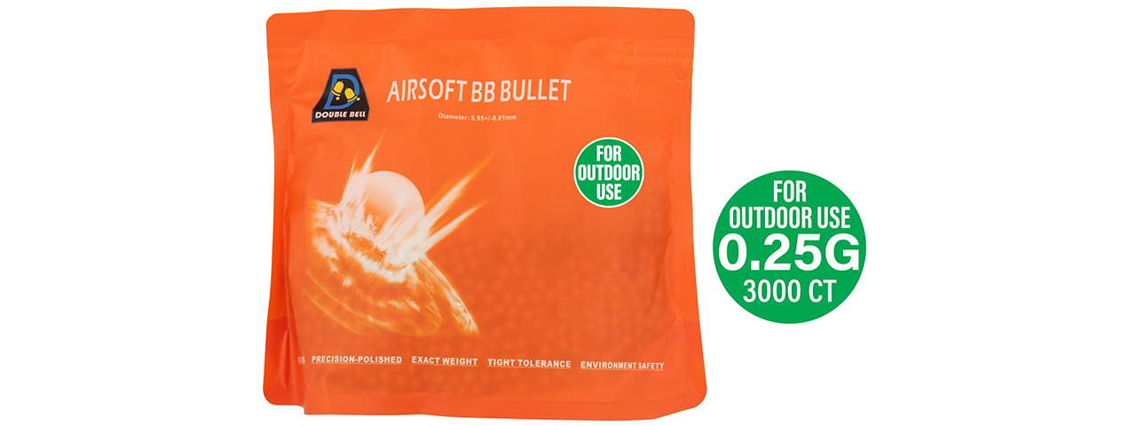 Double Bell 0.25G Outdoor BBs [3000rds] (TWO TONE)