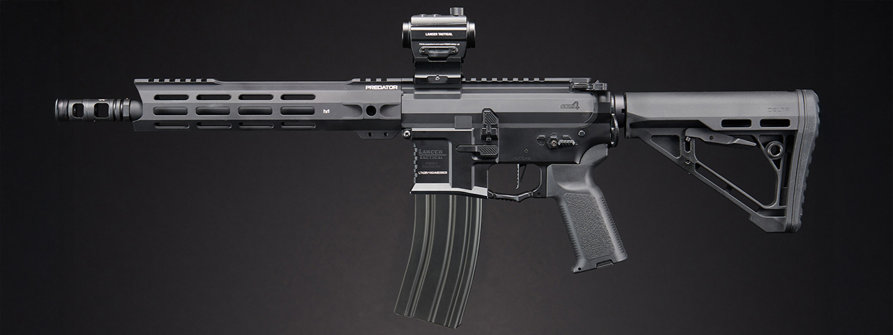 Dr. Gearbox Custom LT-42BV Gen 4 "ALPHA" 10" Full Metal AEG Rifle - (Black)