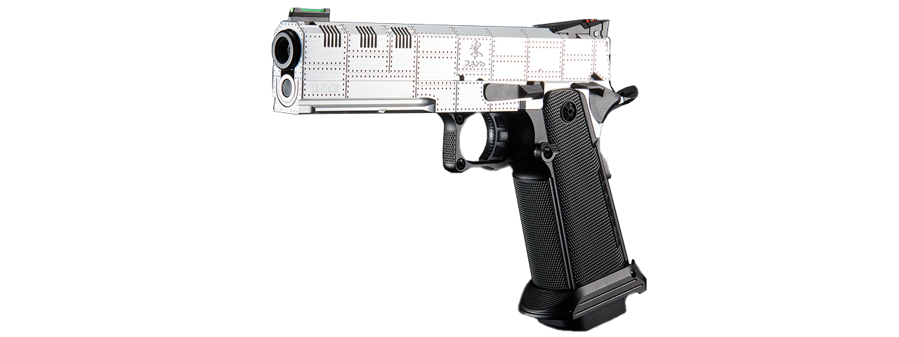Dr. Gearbox Custom Tokyo Marui Monochrome "ZERO" 5.1 Hi-Capa GBB Pistol - (Silver/Black)