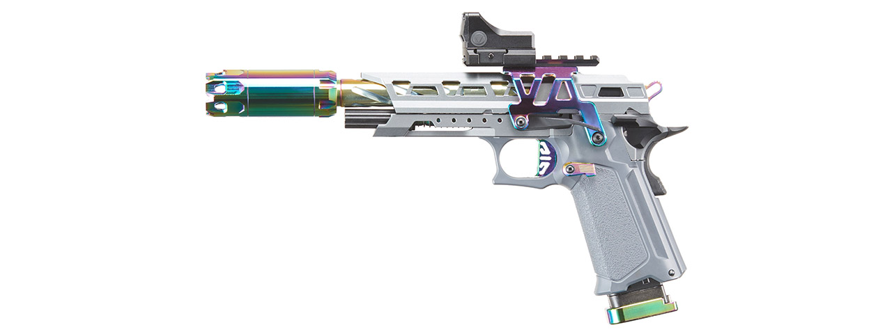 Custom Niji 5.1 Hi-Capa Gas Blowback Airsoft Pistol - (Gray/Black)