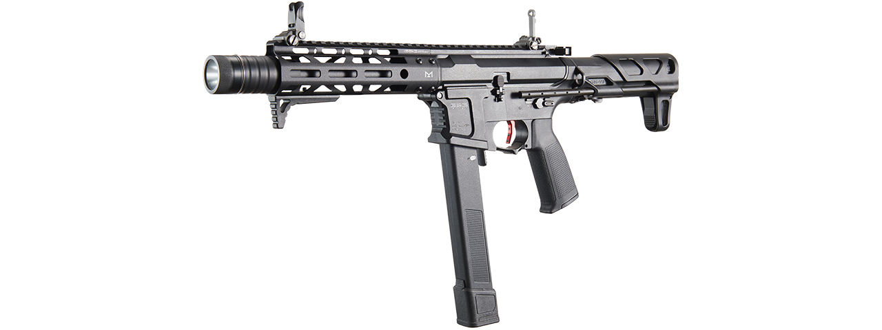 Dr. Gearbox Custom G&G 7" CM16 ARP 9 2.0 "RAVEN" CQB Airsoft AEG Rifle w/ Gate TITAN ETU - (Black)