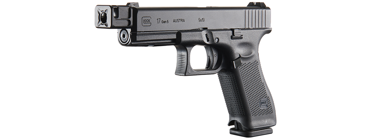 Dr. Gearbox Custom Glock 17 Gen 5 "LAWMAN" Gas Blowback Airsoft Pistol - (Black)