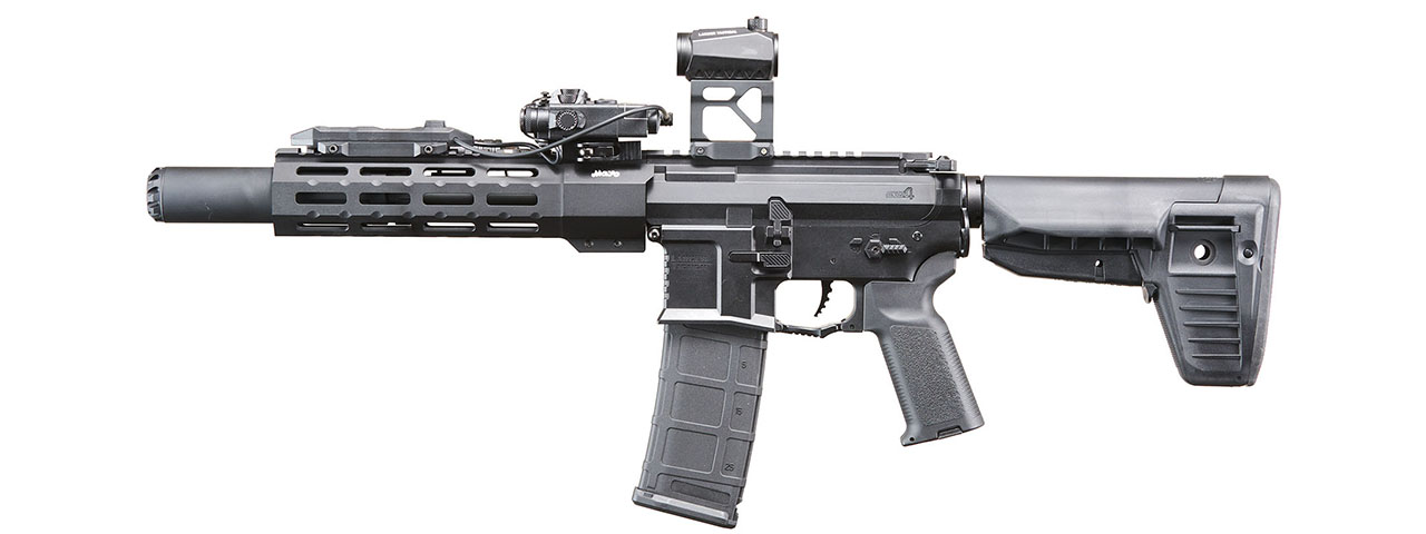 Custom Oracle - MAYO GANG MGC4 MK3 FULL METAL M4 AEG W/ ETU AIRSOFT RIFLE (BLACK) Custom Oracle - MAYO GANG MGC4 MK3 FULL METAL M4 AEG W/ ETU AIRSOFT RIFLE (BLACK)