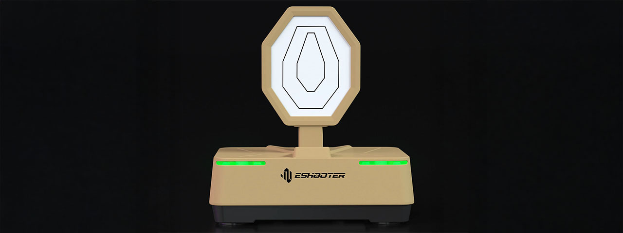 Eshooter Sentry V501 Wireless Laser Training Target with RGB Sensor Light and Type-C Rechargablity - (Tan)