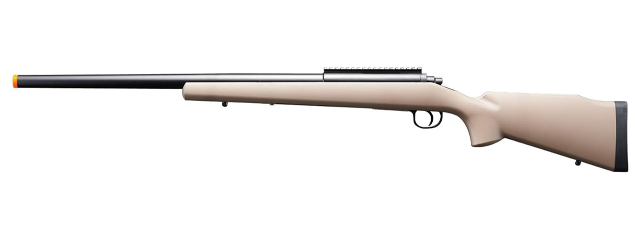 Golden Ball Bolt Action Spring Powered Sniper Rifle - (Tan)