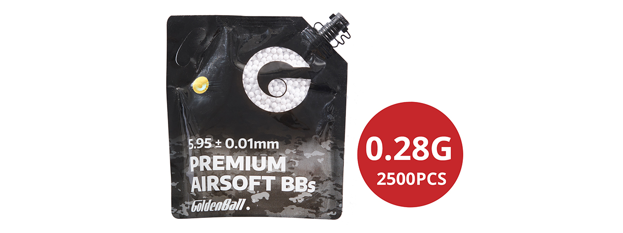 GoldenBall 3000 Round .28G Premium Grade BBs - (White)