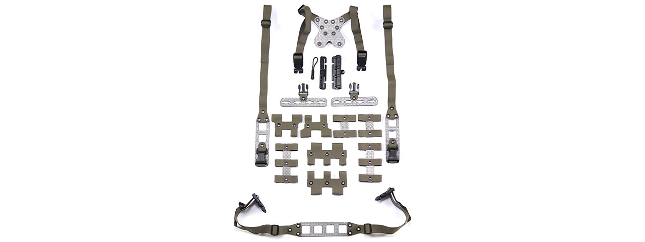 GBRS Group MCR LTE Modular Chest Rig Split Kit - (Ranger Green)