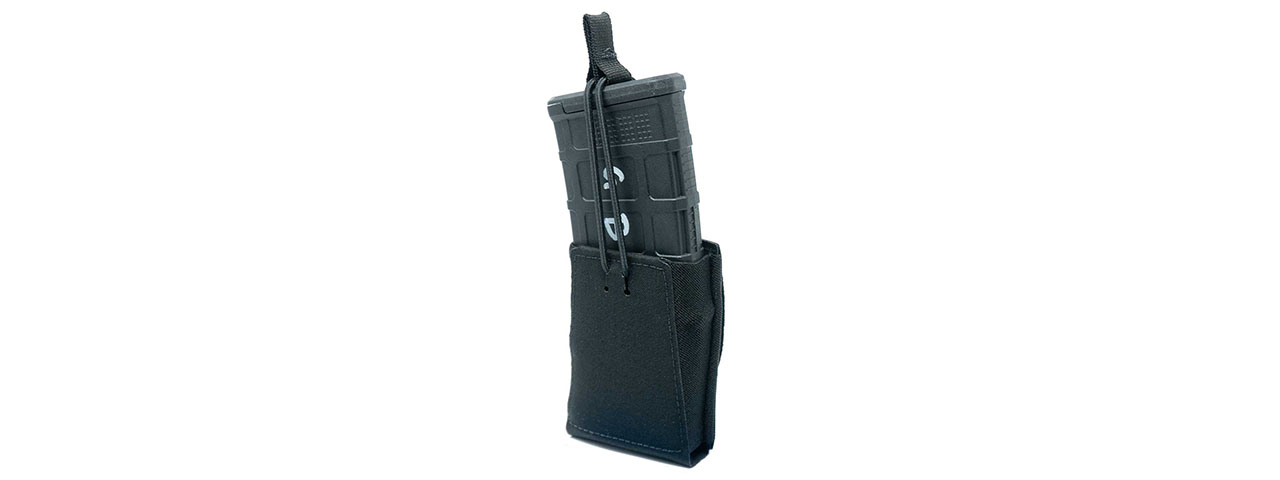 GBRS Group Single Rifle Magazine Pouch w/ Bungee Retention - (Black)