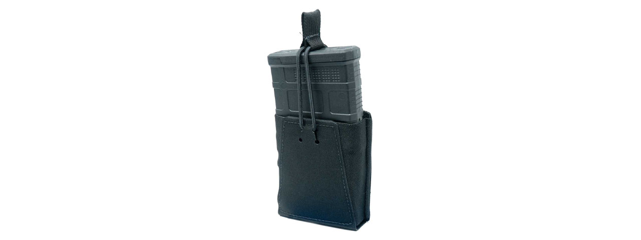 GBRS Group Single Rifle 7.62 Magazine Pouch w/ Bungee Retention - (Black)
