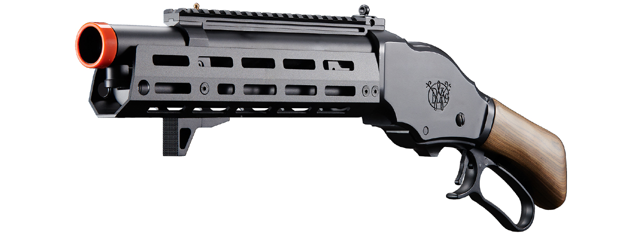 Golden Eagle Alpha Tactical Production A.T.87 Compact Lever Action Gas Shotgun - (Black)