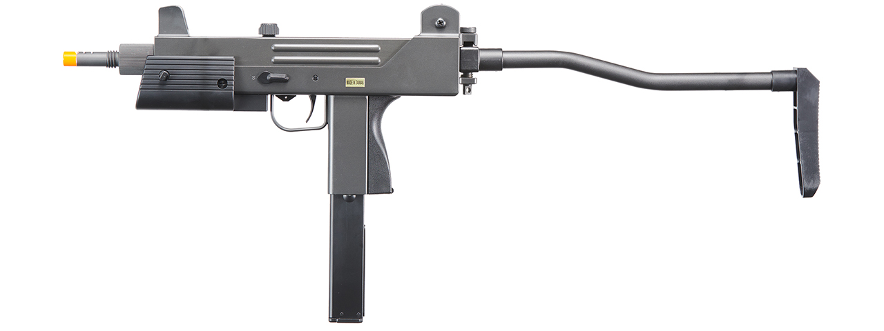 HFC AIRSOFT GAS POWERED PISTOL W/ FOLDING STOCK - BLACK