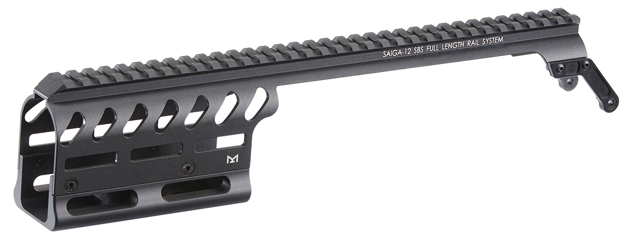 ITP M-LOK CNC Aluminum Handguard Full Length Rail For Marui TM SAIGA-12 SBS GBB Series - (Black)