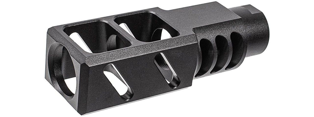 ITP SAIGA-12 / AK Style Airsoft Compensator For M24 CW Adapter Type - (Black)