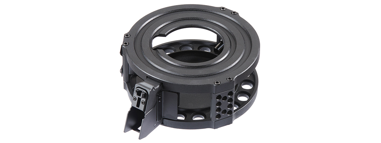 ITP SAIGA 12K Shotgun Drum Magazine Kit V2 For Marui TM SAIGA-12 SBS GBB Series - (Black)