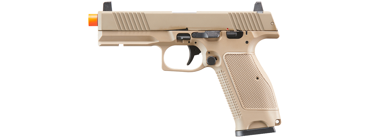 Kizuna Works MKW Full Sized Gas Blowback Airsoft Pistol - (Metal/Cerakote FDE)