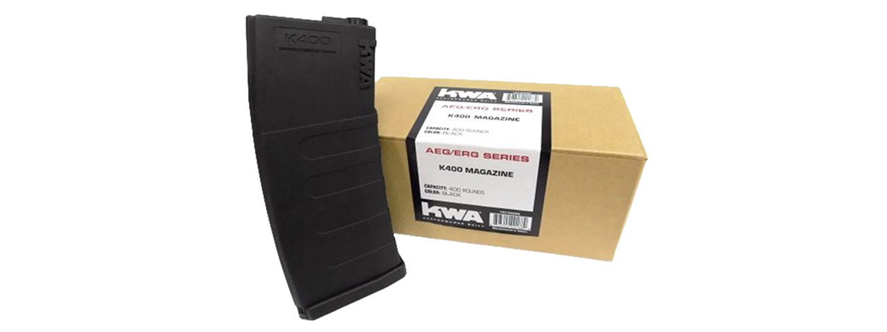 KWA 400rd K400 High Capacity M4/M16 AEG Magazines [3 Pack] (BLACK)