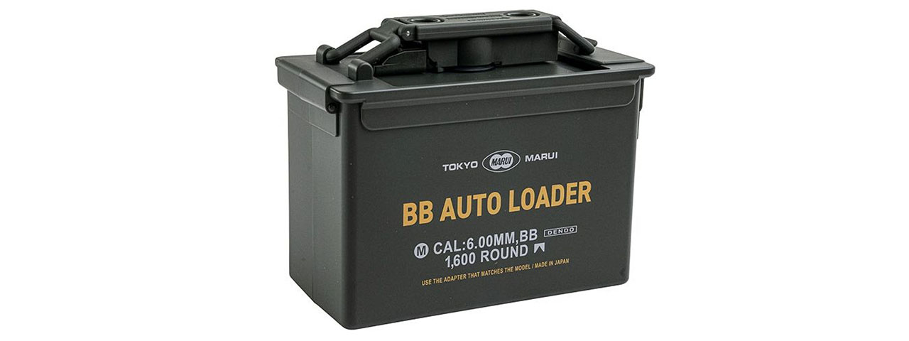 Tokyo Marui BB Auto Loader 1600 Round Electric Speed Loader with Adapters - (Green)