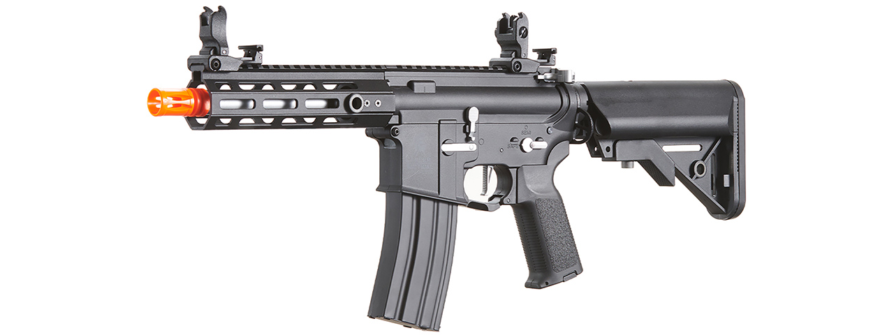 Lancer Tactical Gen 2 Hellion M-LOK 7" Airsoft M4 AEG Core Series (Color: Black & Silver)(No Battery and Charger)