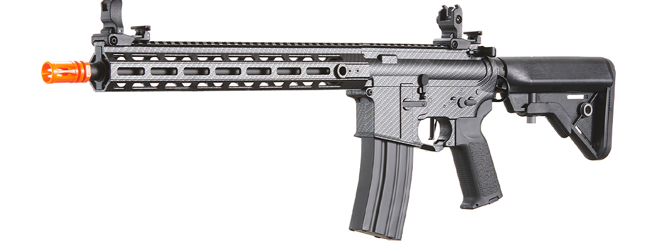 Lancer Tactical Gen 3 Hellion M-LOK 13" Airsoft M4 AEG (Black/Carbon)