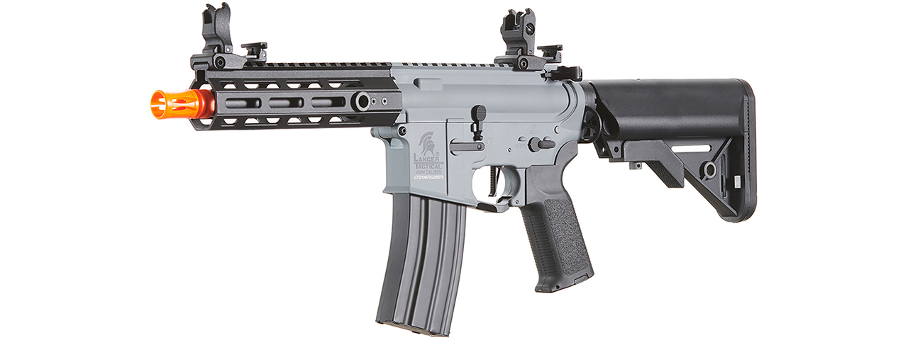 Lancer Tactical Gen 2 Hellion M-LOK 7" Airsoft M4 AEG Core Series (Color: Grey & Black)(No Battery and Charger)