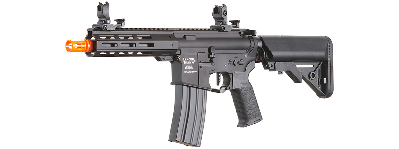 Lancer Tactical Viking 7" M-LOK Proline Series M4 Airsoft Rifle w/ Crane Stock (Color: Black)