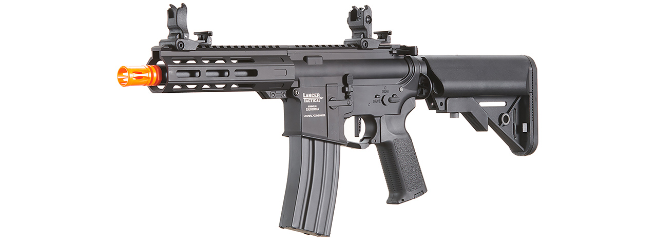 Lancer Tactical Low FPS Viking 7" M-LOK Proline Series M4 Airsoft Rifle w/ Crane Stock (Color: Black)