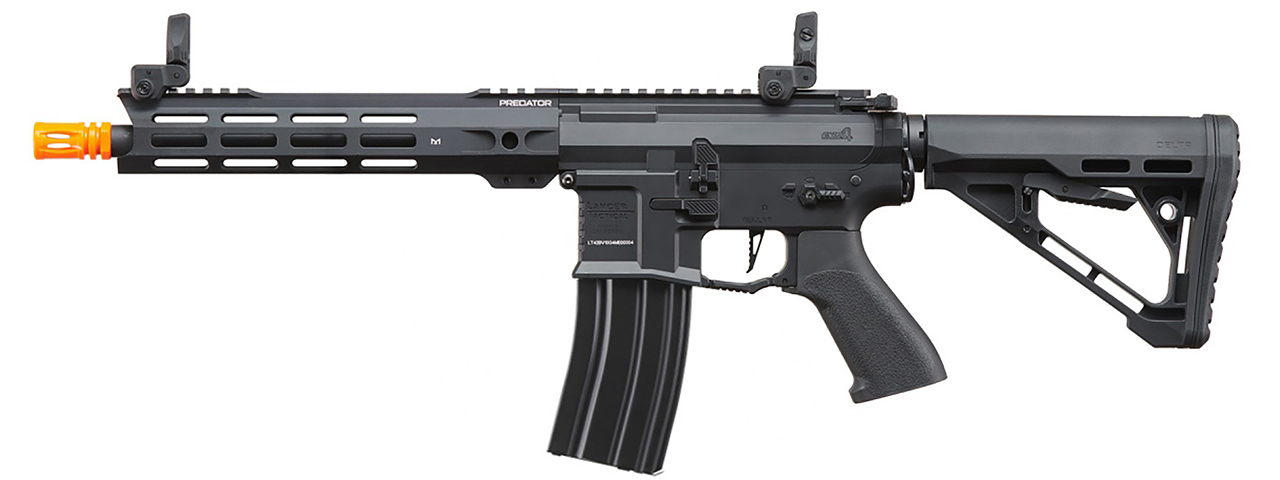 Lancer Tactical Gen 4 Predator 10" SBR AEG w/ Nebula II ETU (Black)
