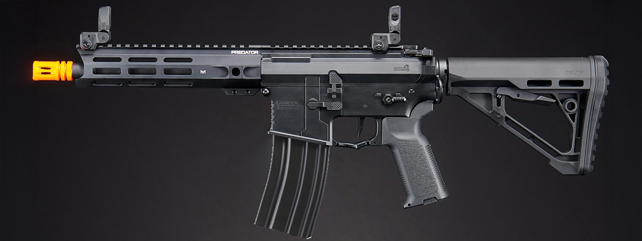 Lancer Tactical Gen 4 Predator 8" CQB AEG w/ Aster II Bluetooth ETU (Black)