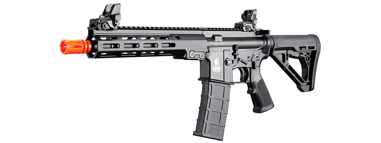 Lancer Tactical Block 3 9.5" Gas Blowback Full Metal Airsoft Rifle w/ MLOK Rail by Golden Eagle - (Black)