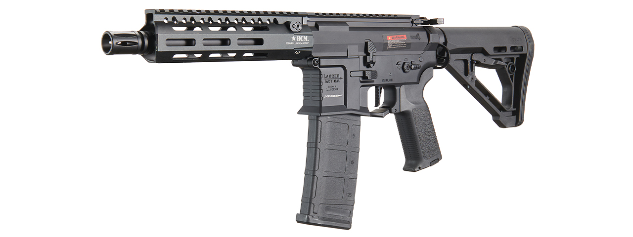 Lancer Tactical Gen 4 Predator SBR AEG w/ BCM Gunfighter 7" Rail System & Nebula II ETU (Black)