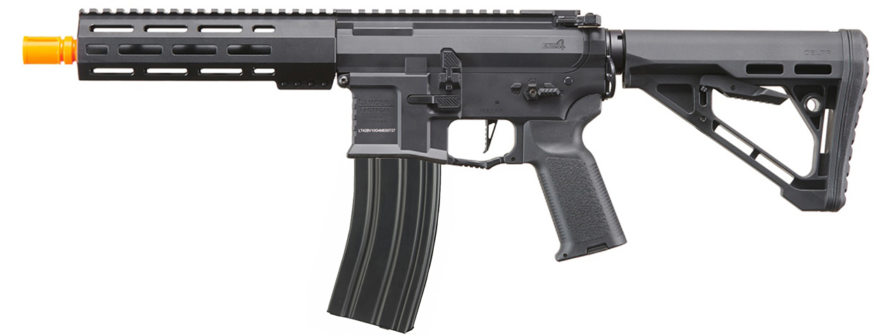 Lancer Tactical Gen 4 Predator SBR AEG w/ PTS SR 7.5" Rail System & Nebula II ETU (Black)