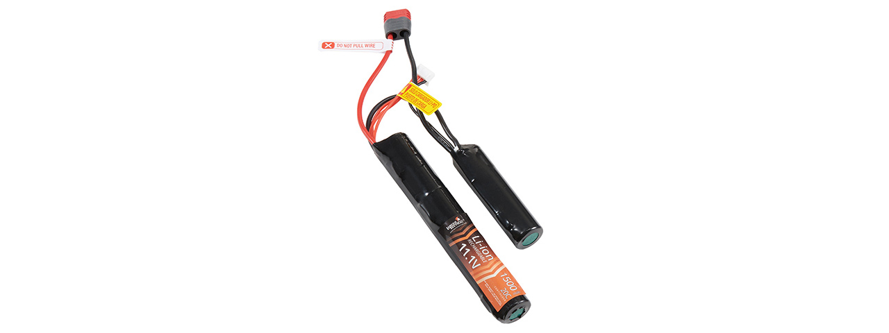 Lancer Tactical 11.1V 1500mAh 20C Nunchuck Li-ion Battery (Deans Connector)