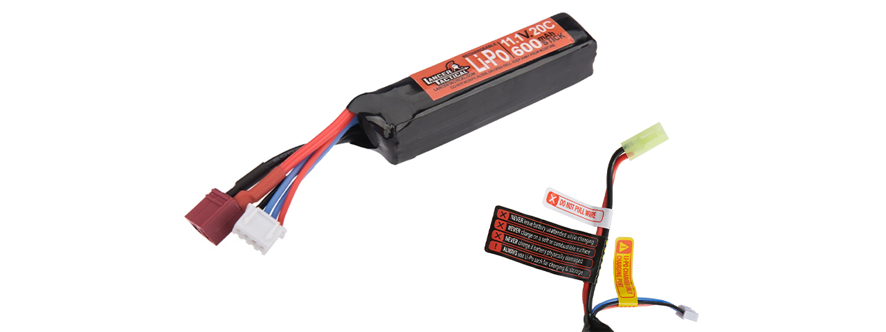 Lancer Tactical 11.1V 600mAh 20C PDW Stick LiPo Battery