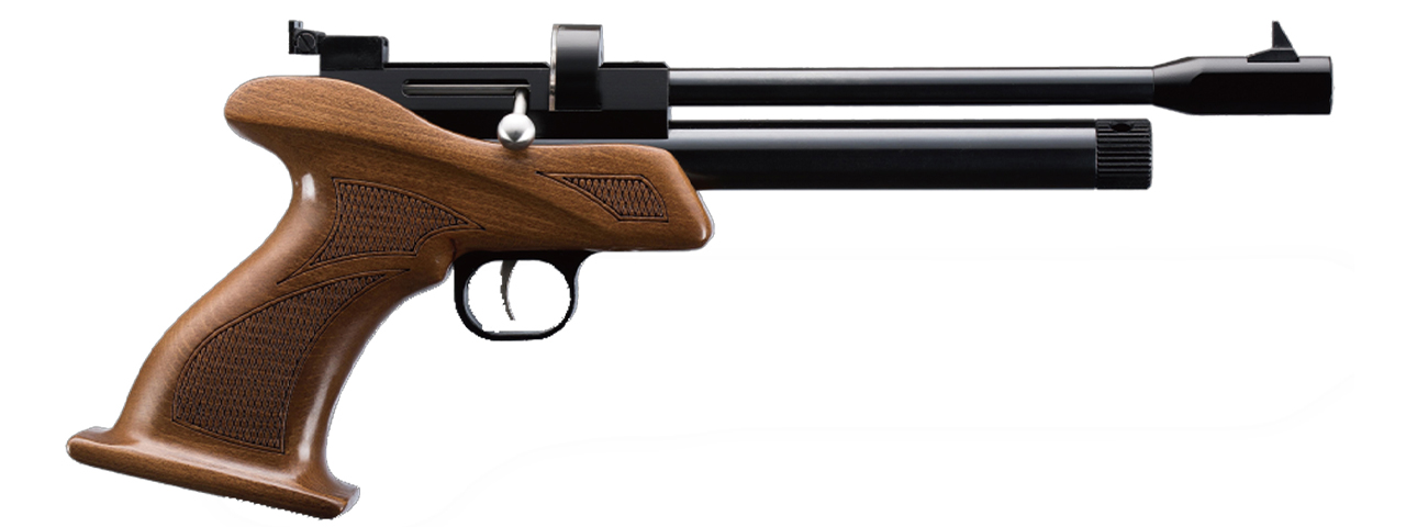 SnowPeak CP1-M CO2 5.5mm Caliber Air Gun - (Black/Wood)
