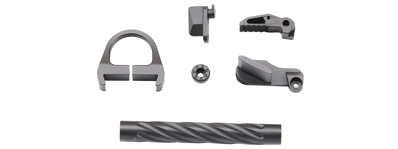 Tandemkross CTHULHU Gas Blowback Pistol Colored CNC Accessory Upgrade Parts Set - (Black)